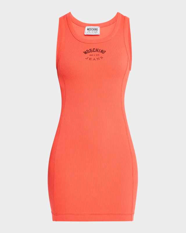 Ribbed Logo Tank Dress